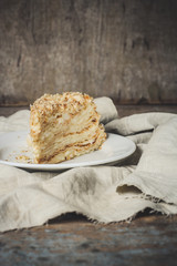 cake layers with cream 