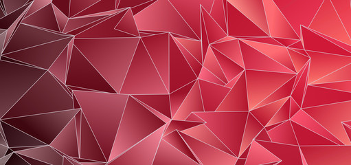 Fototapeta premium Triangular 3d, modern background