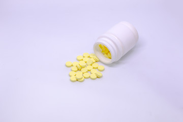 paracetamol select white background