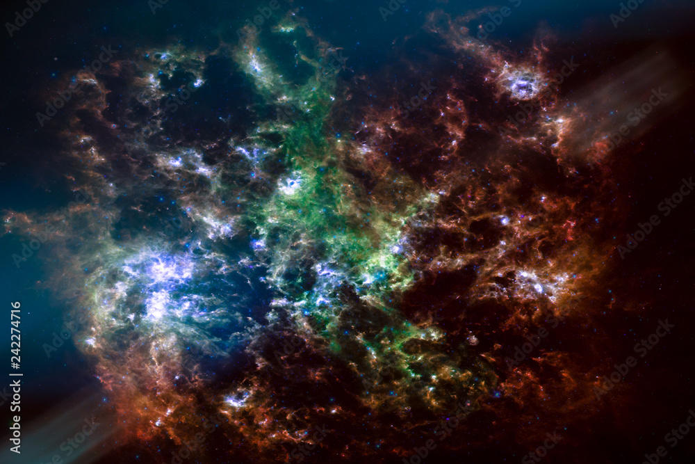 Sticker nebula in space. the elements of this image furnished by nasa.