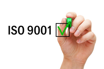 ISO 9001 Quality Management System Certified Concept
