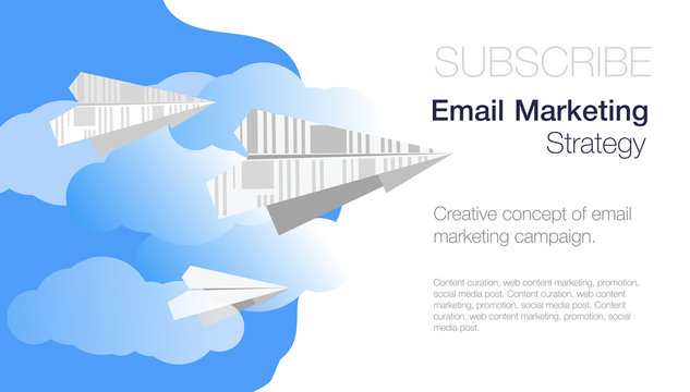 Email subscribe. Online newsletter template. E-mail marketing concept design. Online message. Newsletter promotion. Business communication technology. Inbox Electronic Communication.