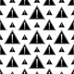 Alert Icon, Notification Icon Seamless Pattern