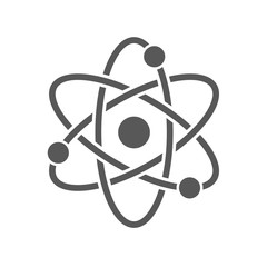 Vector atom icon - obrazy, fototapety, plakaty