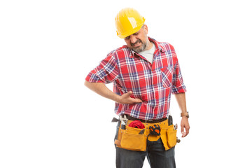 Constructor with liver pain.