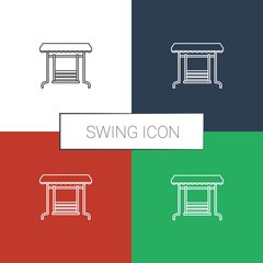 swing icon white background