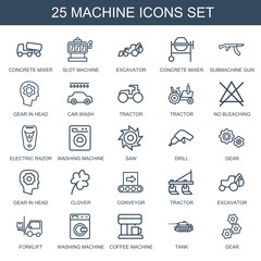 25 machine icons