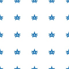Obraz premium st place star icon pattern seamless white background