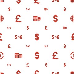 pound icons pattern seamless white background