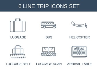 6 trip icons