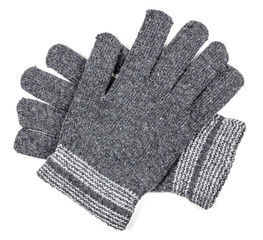 Woolen gloves isolated