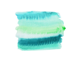 watercolor ombre stripe background, element isolated on white color . hand draw illustration for text, tag,package, print, invitation . color like blue, pink, magenta, violet,azure,green, emerald 