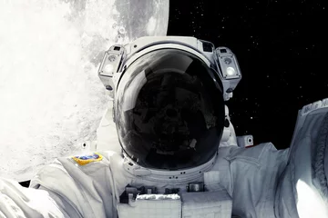 Afwasbaar Fotobehang Jongenskamer Astronaut