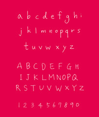 벡터 문자 / 손으로 쓴 글씨체