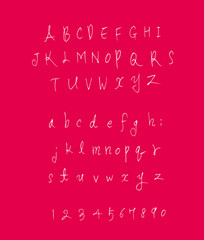 벡터 문자 / 손으로 쓴 글씨체