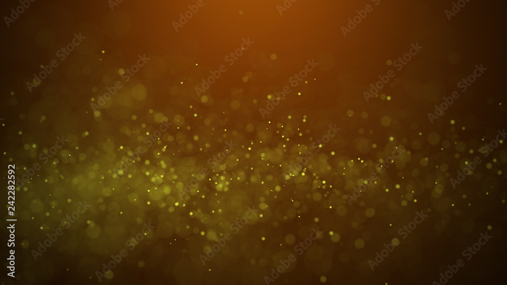 Poster dust particles. abstract background of particles. 3d rendering. dots background. futuristic digital 