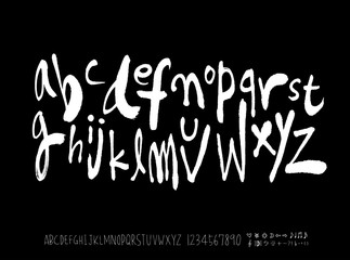 벡터 문자 / 손으로 쓴 글씨체