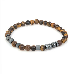 Fashion stone bracelet isolated on white