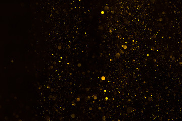 Golden dust sparkling glitter background