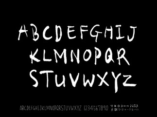 벡터 문자 / 손으로 쓴 글씨체