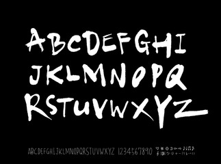 벡터 문자 / 손으로 쓴 글씨체
