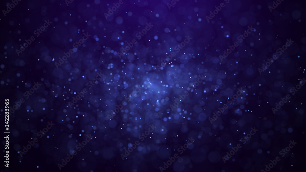 Poster dust particles. abstract background of particles. 3d rendering. dots background. futuristic digital 