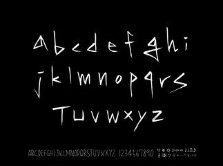 벡터 문자 / 손으로 쓴 글씨체
