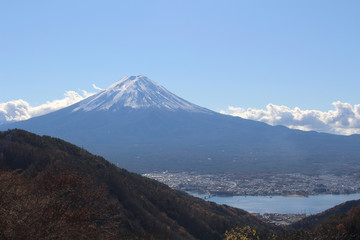 御坂峠から望む富士山
