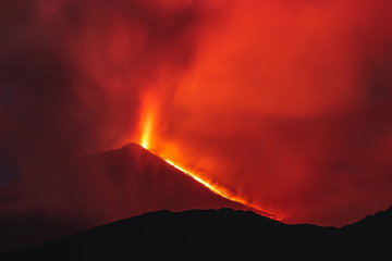 Fototapeta premium Volcano Etna eruption