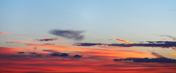 Beautiful sky at sunset