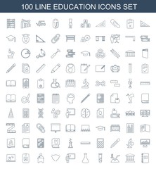 100 education icons