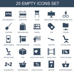 25 empty icons