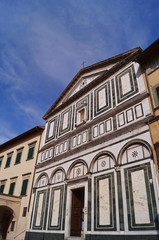 Obraz premium Facade of he church of Sant'Andrea, Empoli, Tuscany, Italy