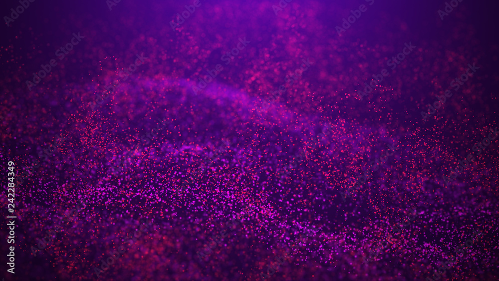 Poster wave glow. wave of particles. wave 3d. 3d rendering. futuristic dots background with a dynamic wave.