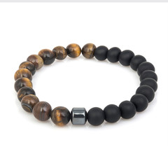 Fashion stone bracelet isolated on white