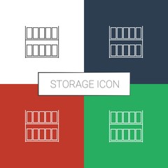storage icon white background