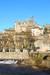 Fototapeta premium Laroque village, France.