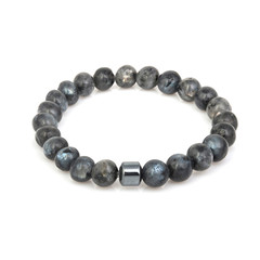 Fashion stone bracelet isolated on white