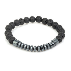 Fashion stone bracelet isolated on white