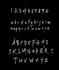 벡터 문자 / 손으로 쓴 글씨체