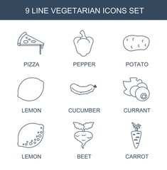 9 vegetarian icons