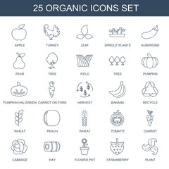 25 organic icons