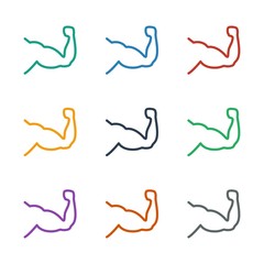 muscle icon white background