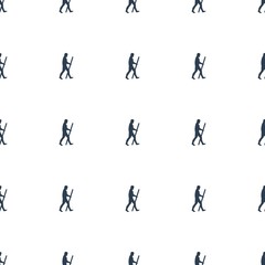 caveman icon pattern seamless white background