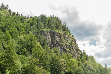 Landscape in Vaser Valley, Bucovina, Mocanita Steam Train, Romania