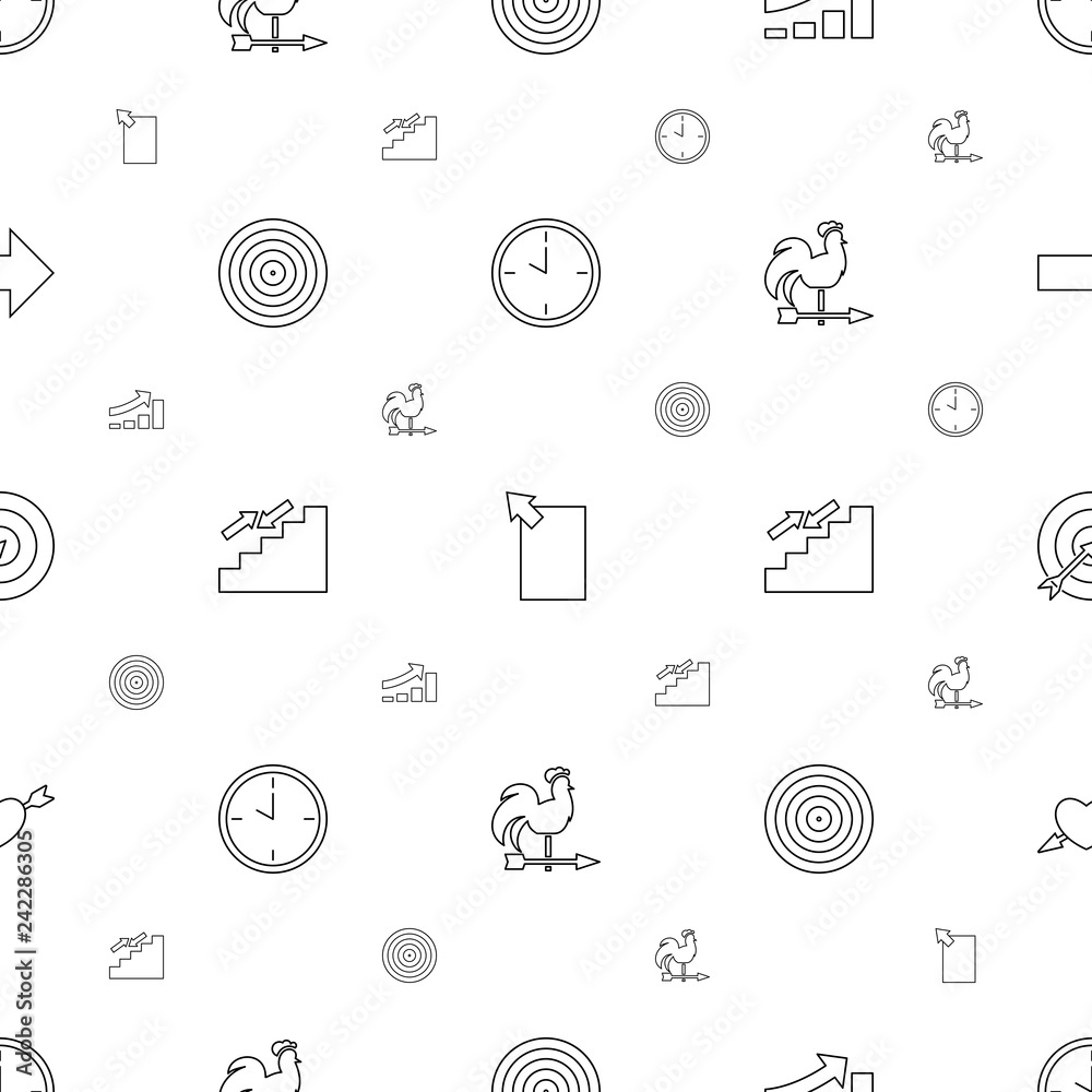Poster arrow icons pattern seamless white background