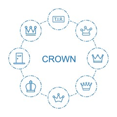 8 crown icons