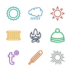 9 warm icons
