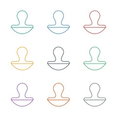 stamp icon white background