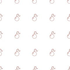bomb icon pattern seamless white background